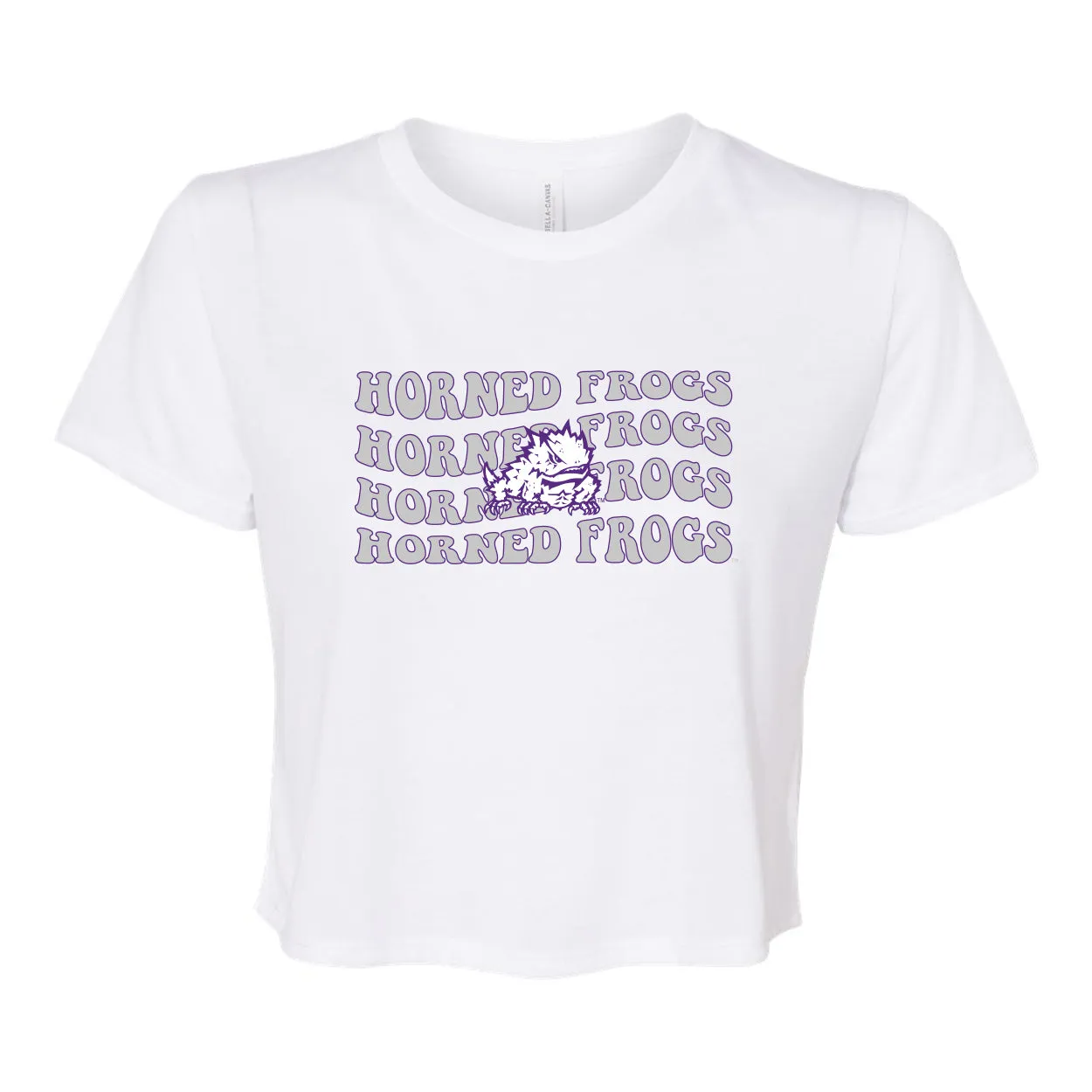 Groovy Gal Crop Short Sleeve T-shirt in Texas Christian University