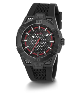 GUESS Mens Black Analog Watch