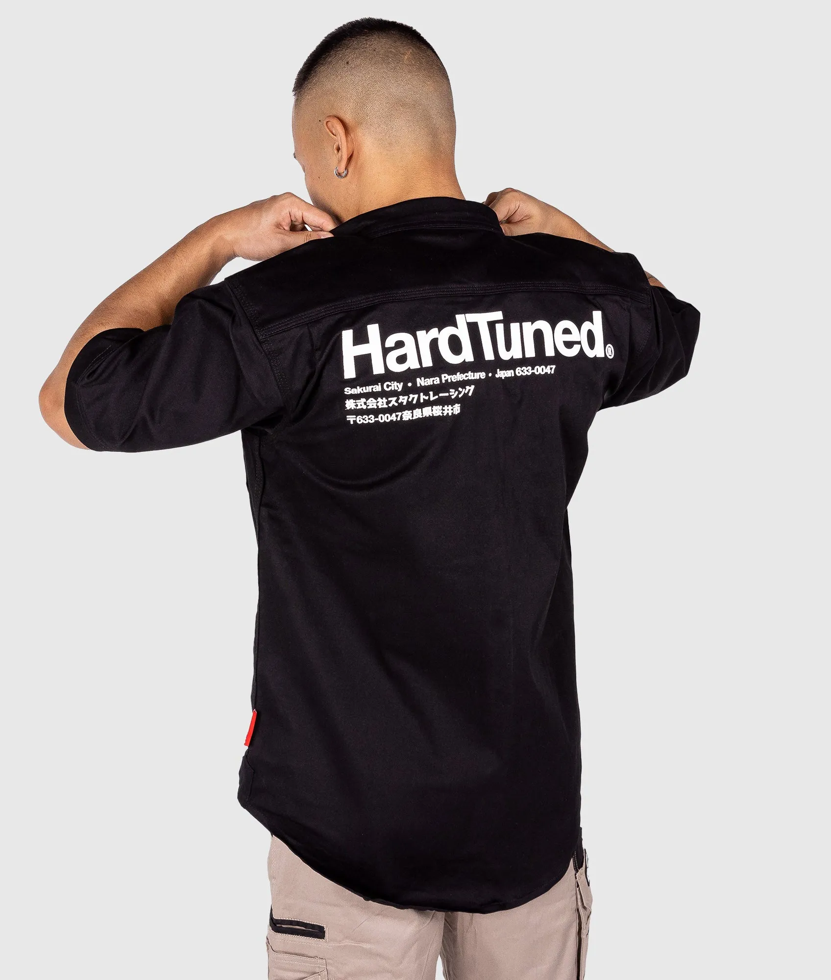 Hardtuned Short Sleeve Work Shirt - Black