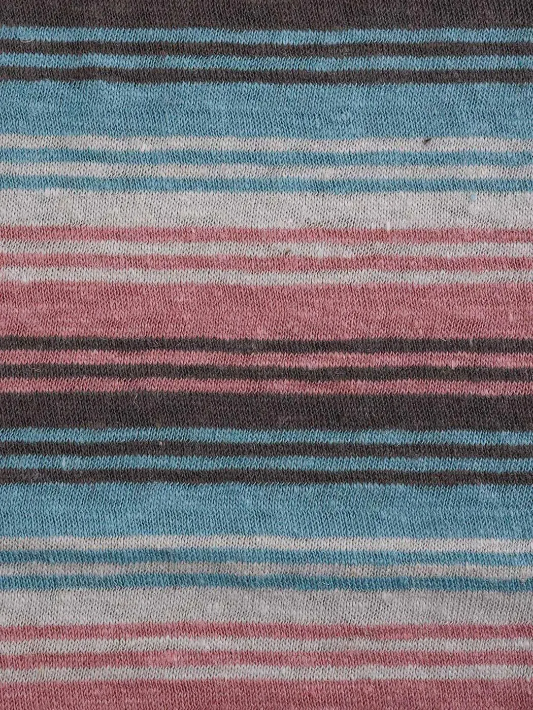 Hemp & Organic Cotton Mid-Weight Yarn Dyed Stripe Jersey Fabric ( KJ21C876A / KJ21C876B / KJ21C876C )