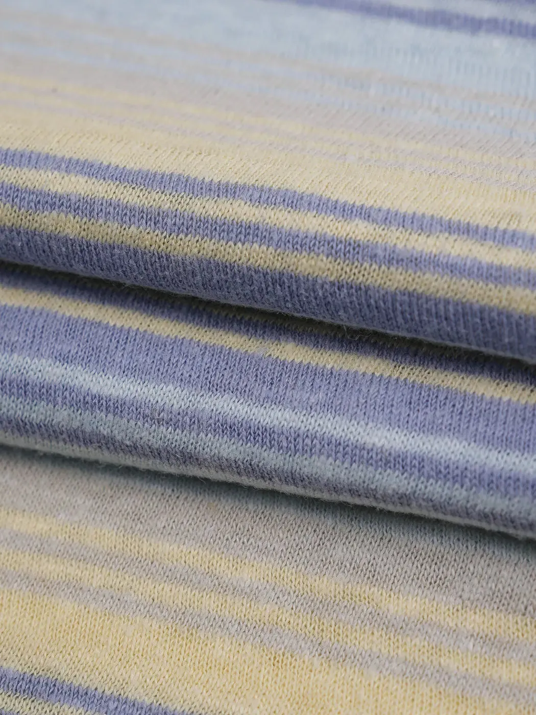 Hemp & Organic Cotton Mid-Weight Yarn Dyed Stripe Jersey Fabric ( KJ21C876A / KJ21C876B / KJ21C876C )