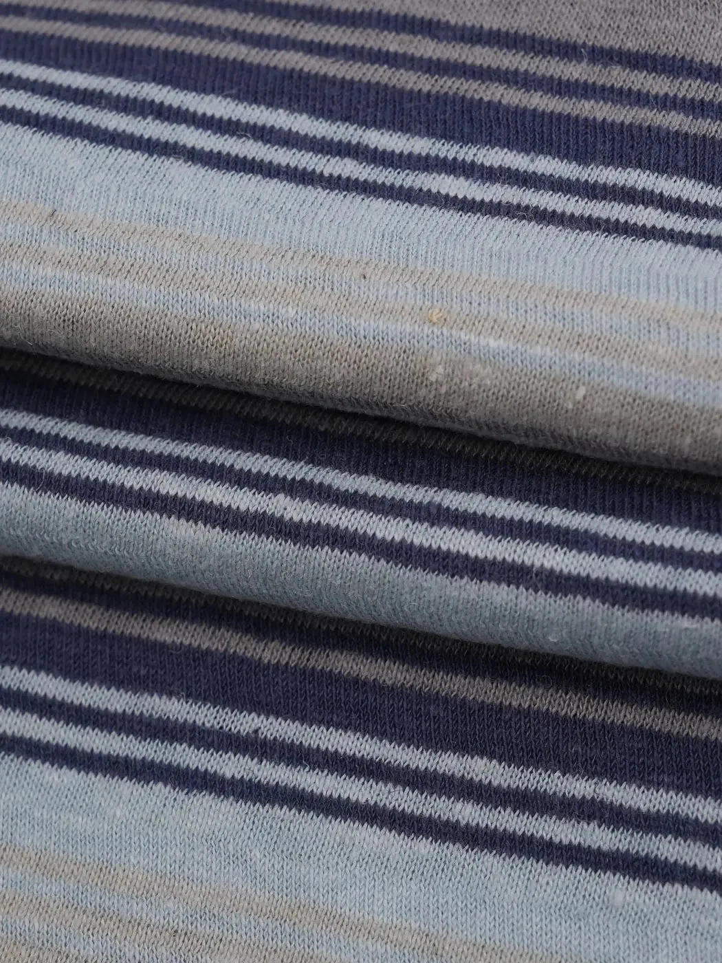 Hemp & Organic Cotton Mid-Weight Yarn Dyed Stripe Jersey Fabric ( KJ21C876A / KJ21C876B / KJ21C876C )