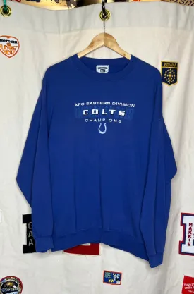 Indianapolis Colts Lee Sport Crewneck: XXL