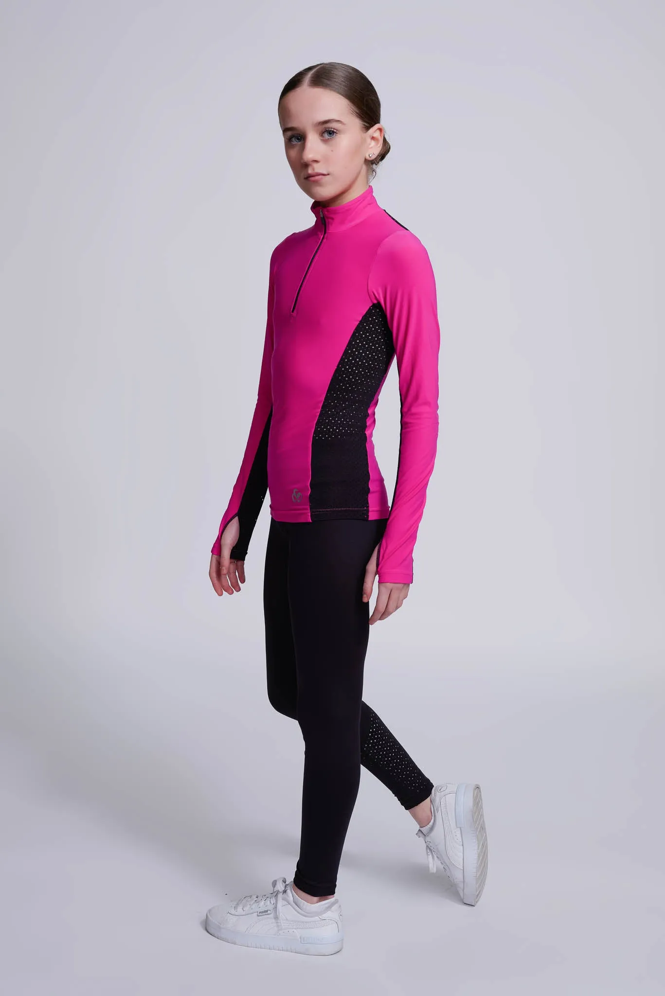 Inspire Half-Zip Top in Fuchsia