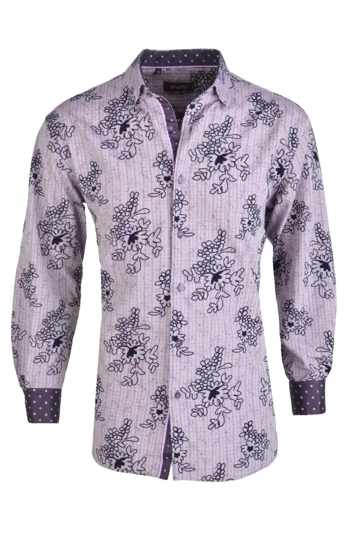 JOSIAH PURPLE LONG SLEEVE SPORT SHIRT