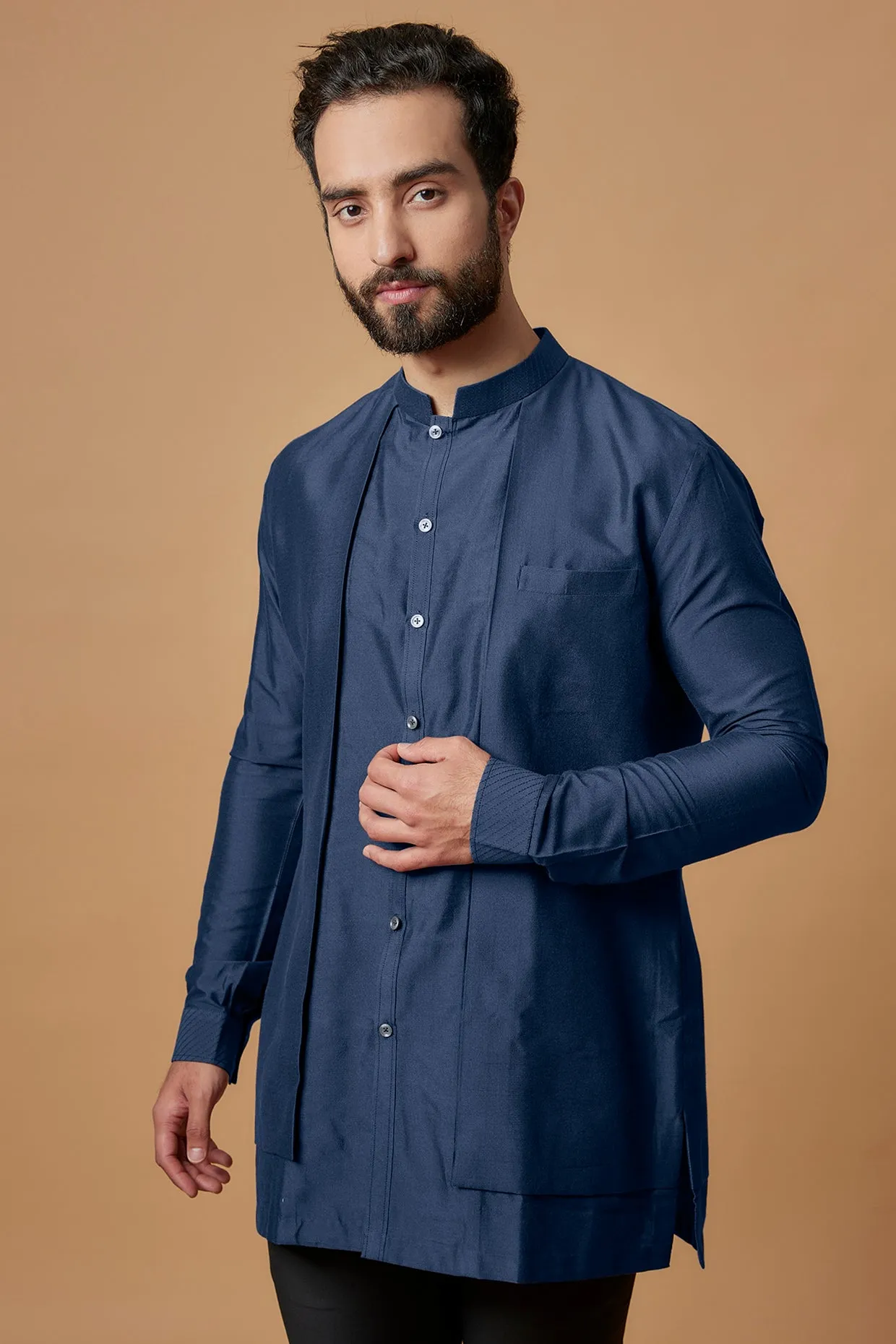 Layered Shirt Kurta - Zeshan