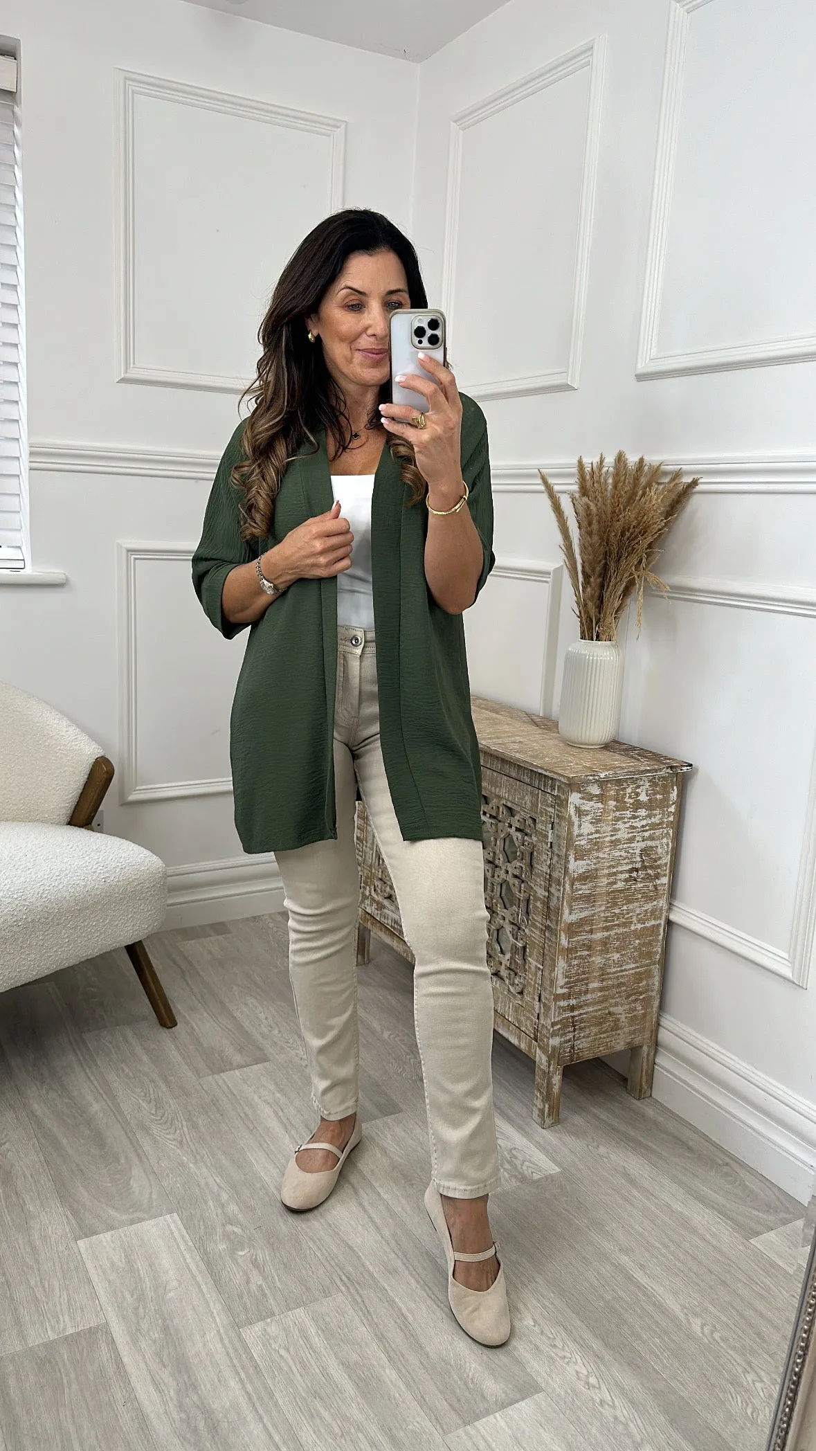 Liffey Khaki Kimono