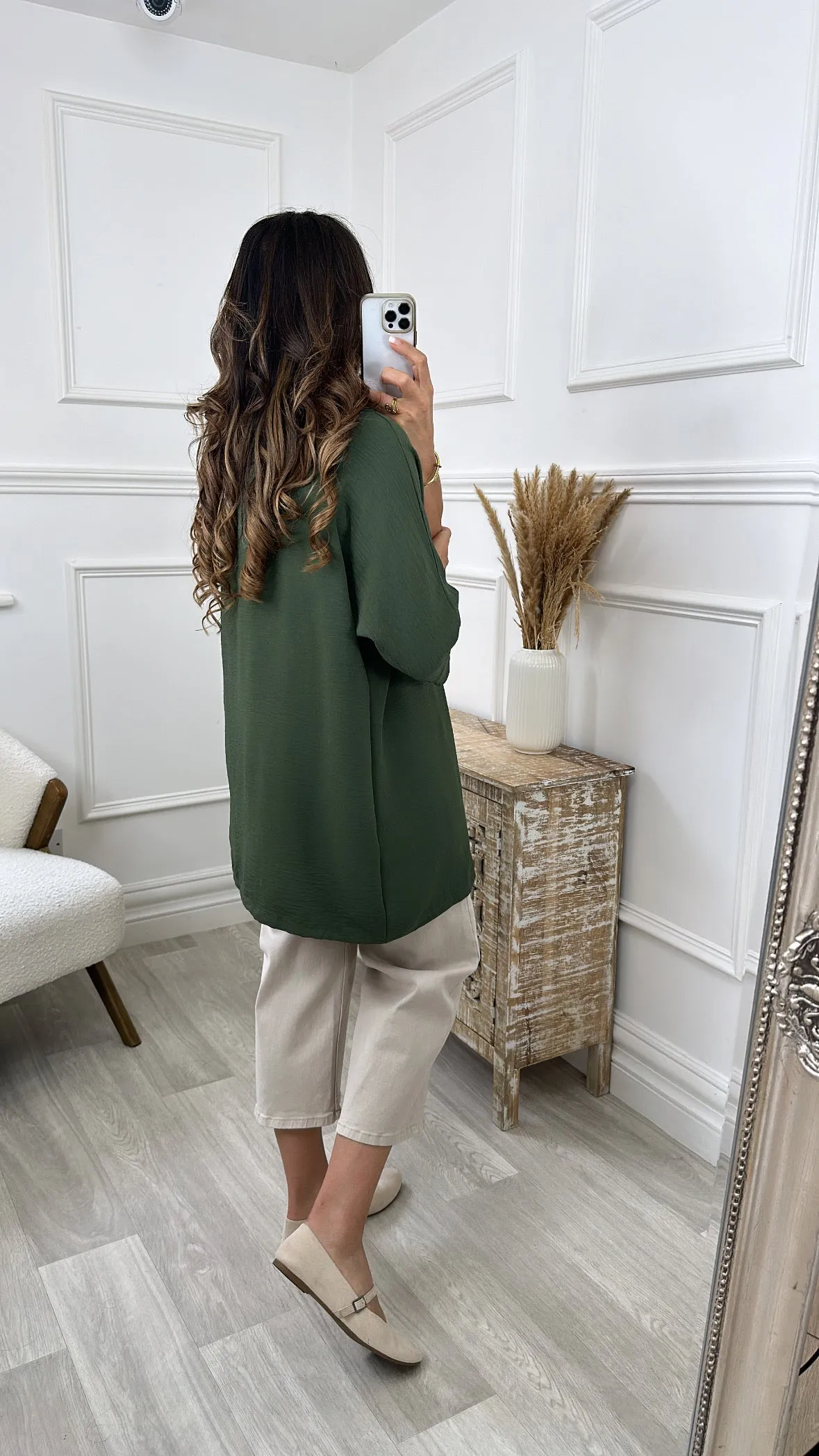 Liffey Khaki Kimono