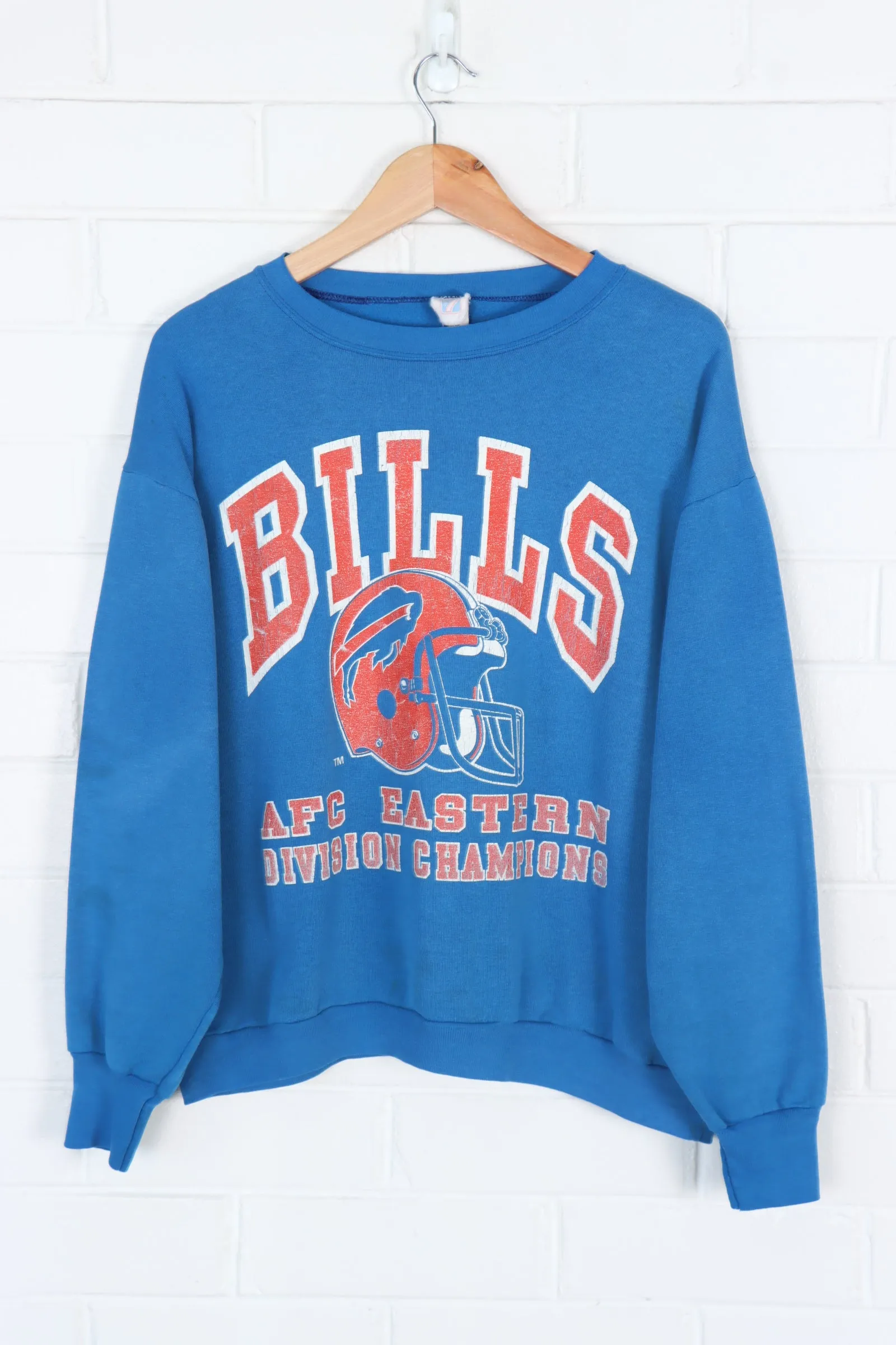 LOGO 7 Buffalo Bills Football Helmet Blue NFL Thin Sweatshirt (XL)