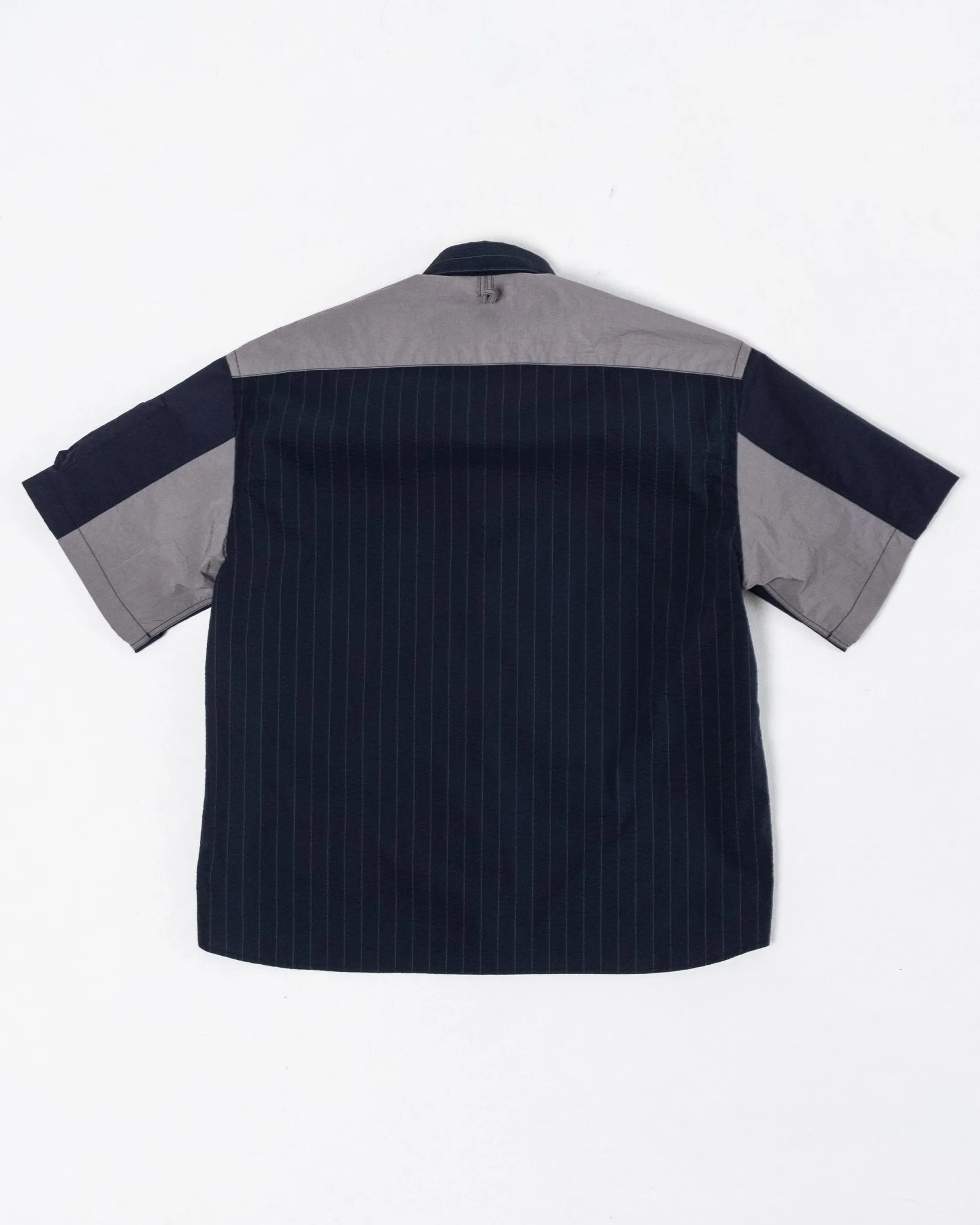 MA-1 Half Shirt Navy Seersucker