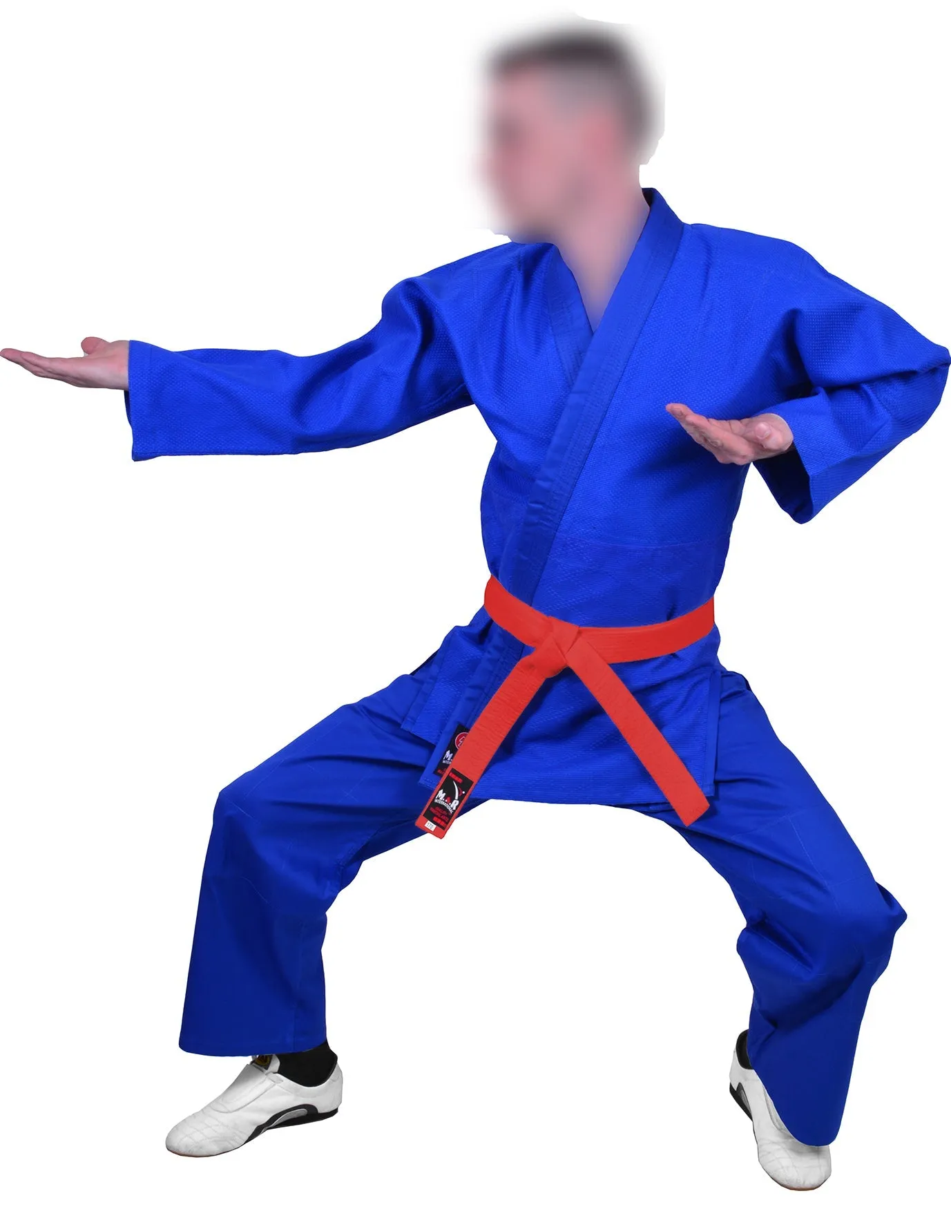 MAR-026A | Mediumweight Blue Judo Uniform For Intermediate Students   FREE BELT