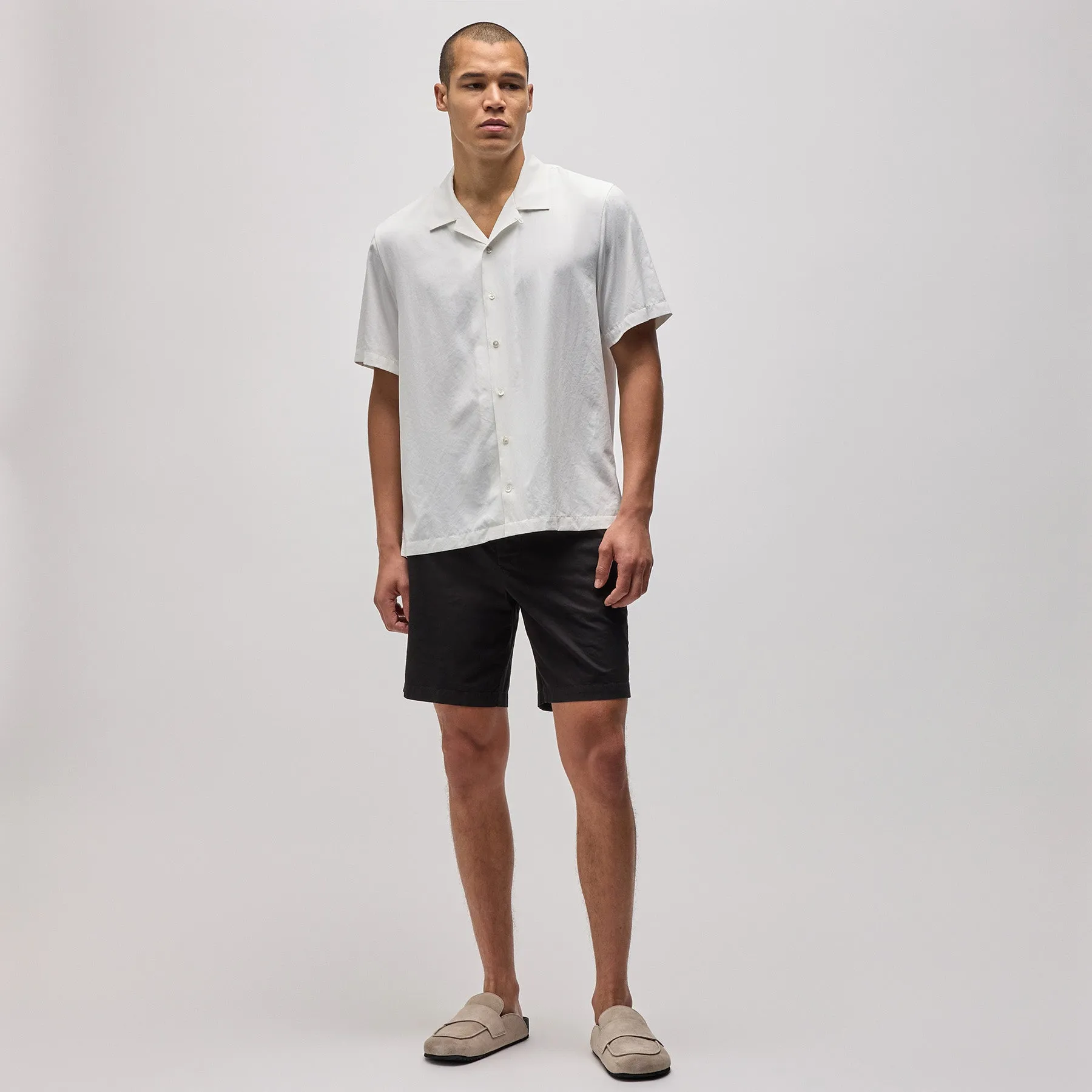 Matte Cabana Short Sleeve Shirt - White