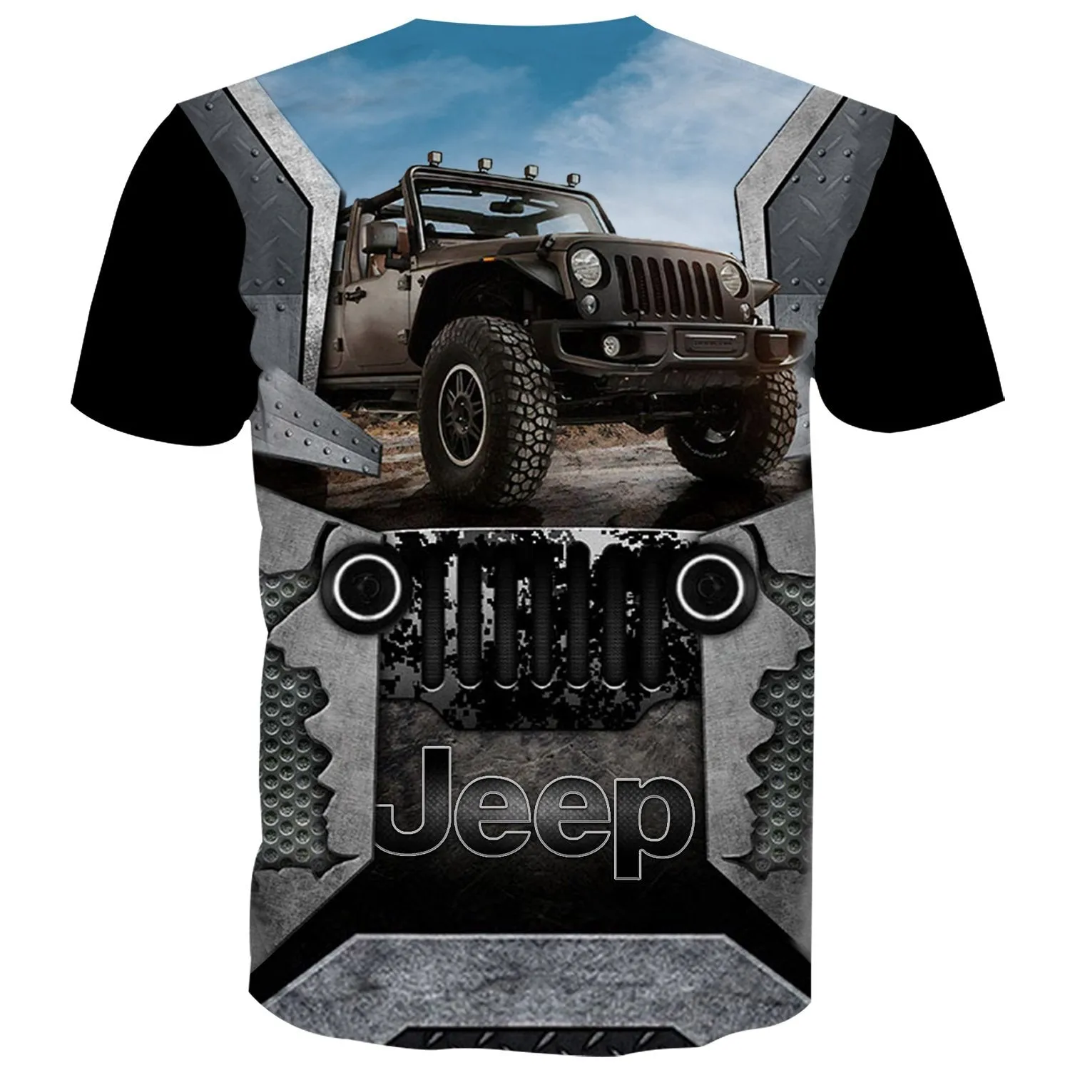 Metallic Jeep Rider - T-Shirt