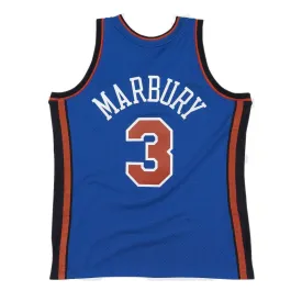 New York Knicks Stephon Marbury 2005-06 Hardwood Classics Swingman Road Jersey by Mitchell & Ness