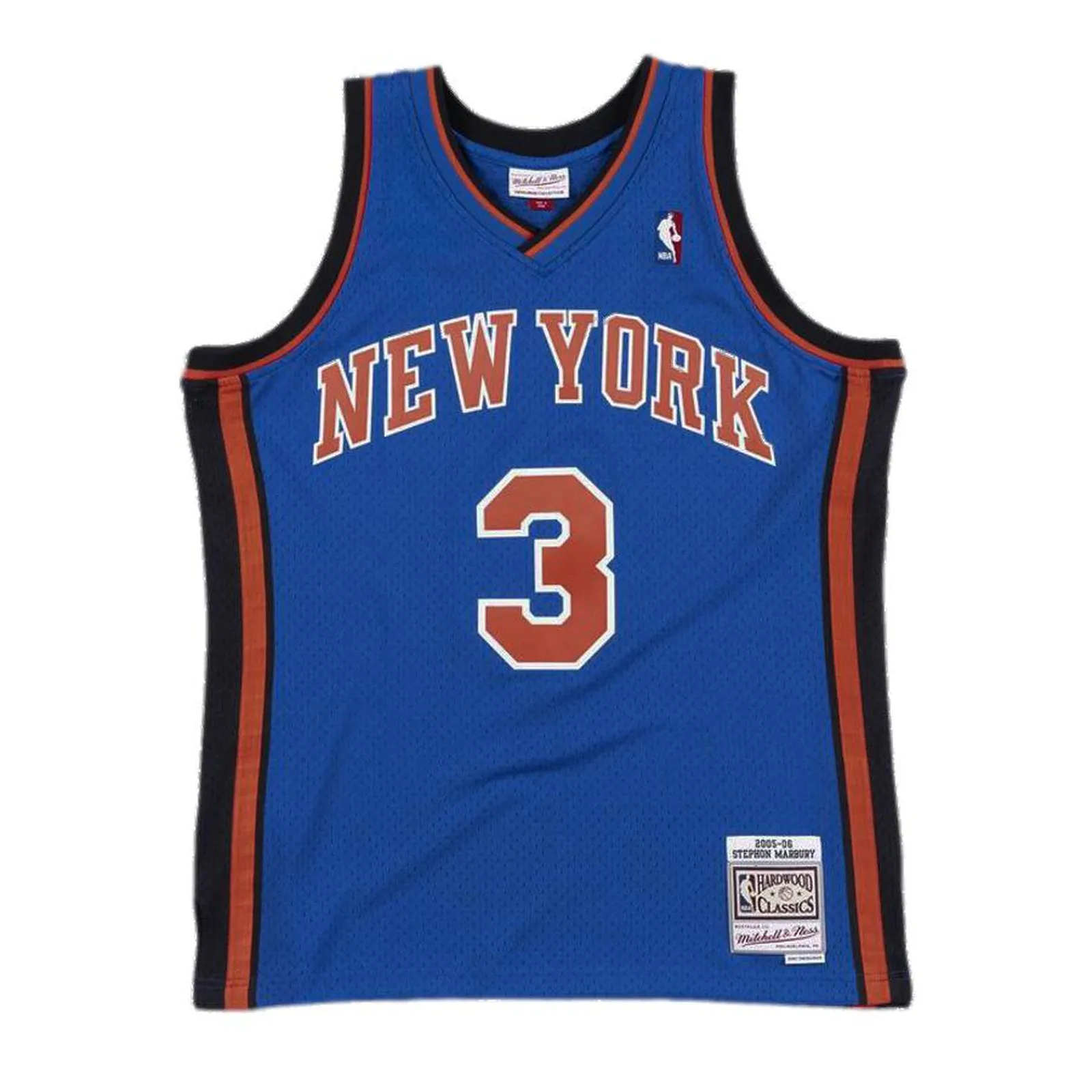 New York Knicks Stephon Marbury 2005-06 Hardwood Classics Swingman Road Jersey by Mitchell & Ness