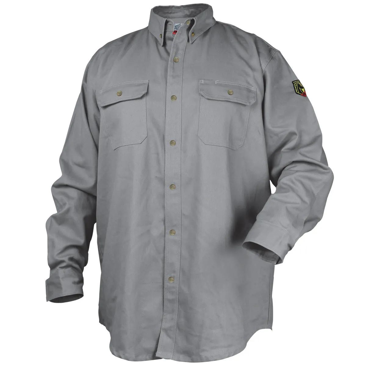 Revco WF2110-GY Gray TruGuard® 300 FR Cotton Long Sleeve Work Shirt (1 Shirt)