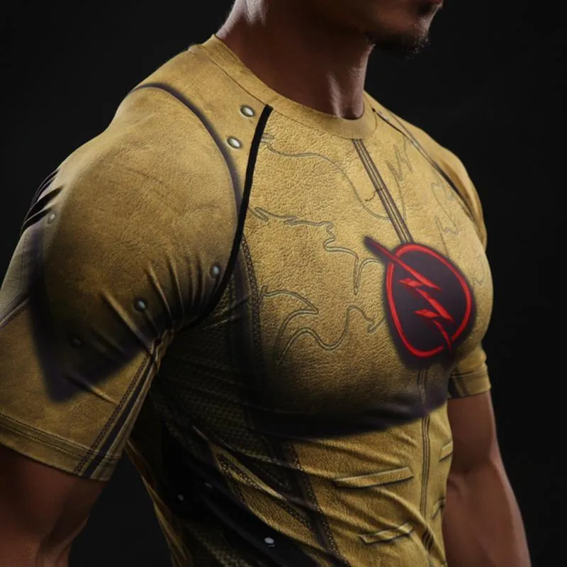 REVERSE FLASH Compression Shirt for Men (Short Sleeve)