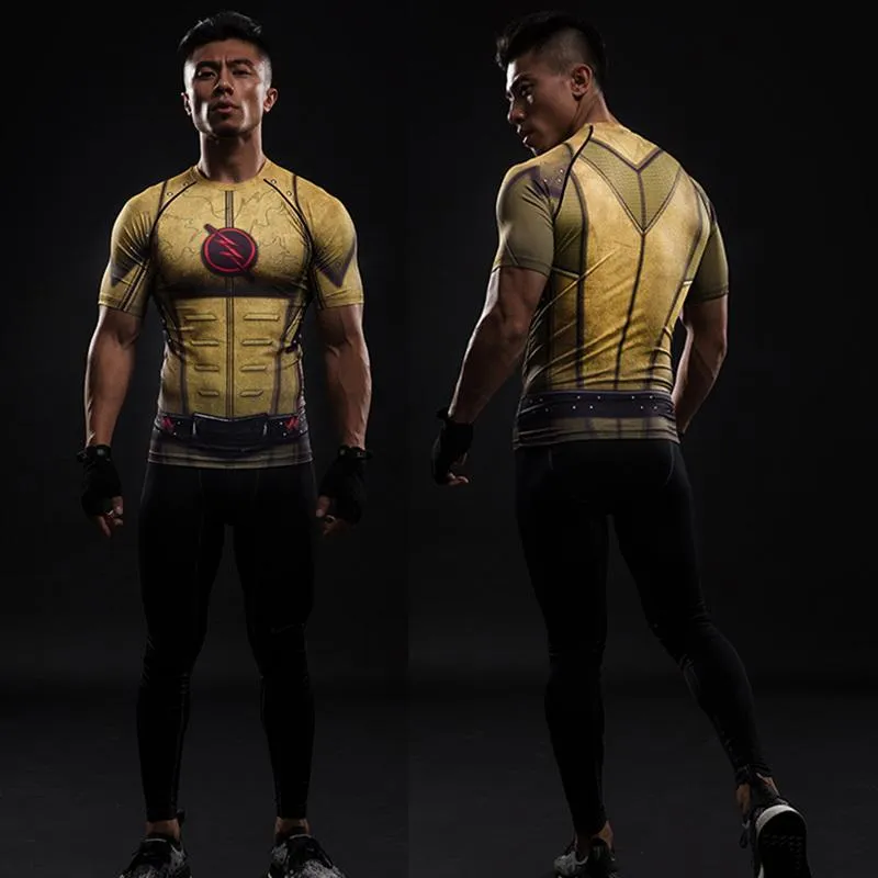 REVERSE FLASH Compression Shirt for Men (Short Sleeve)