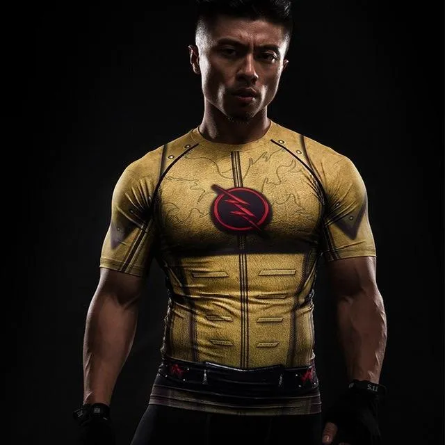 REVERSE FLASH Compression Shirt for Men (Short Sleeve)