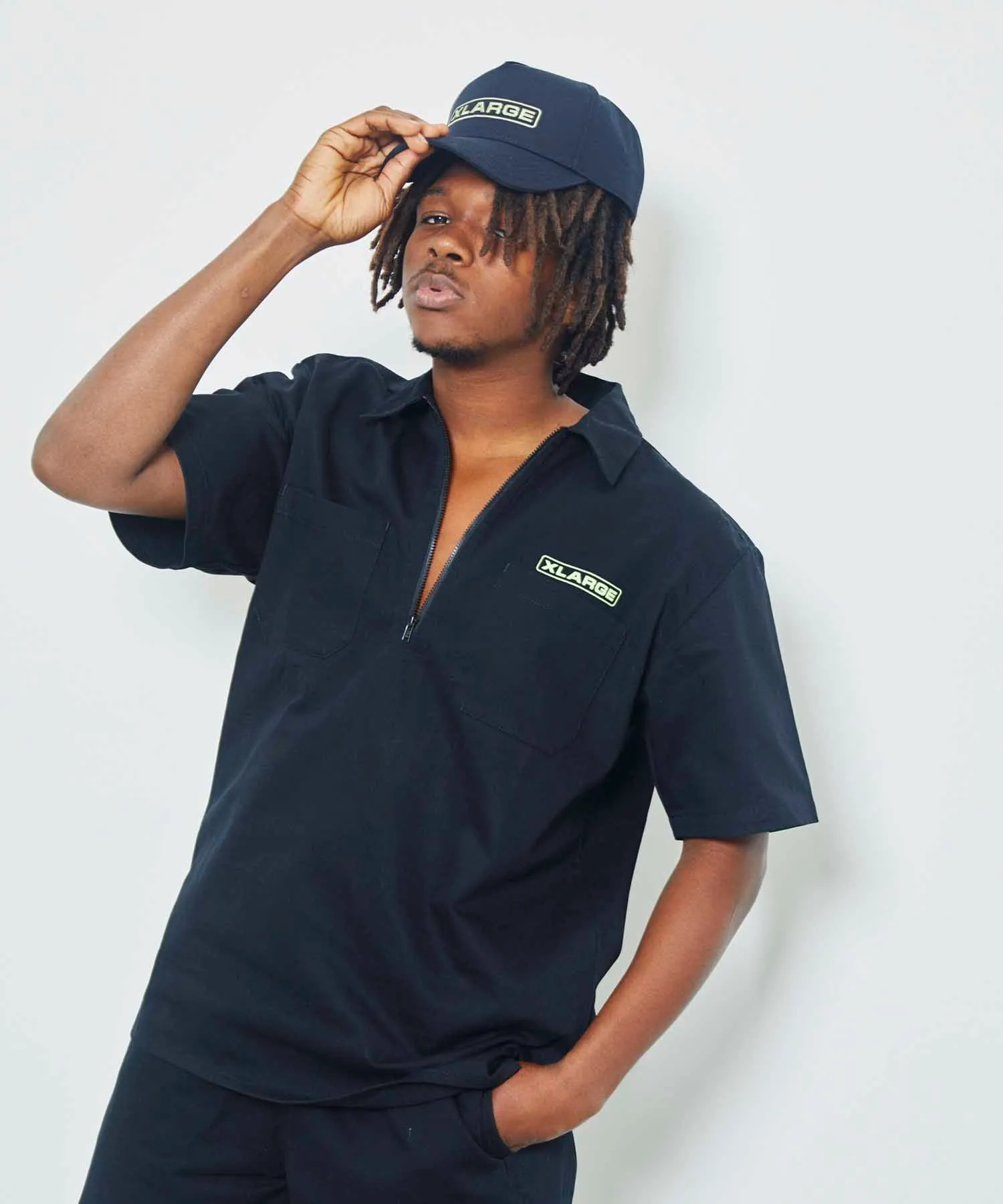 S/S HALFZIP WORK SHIRT