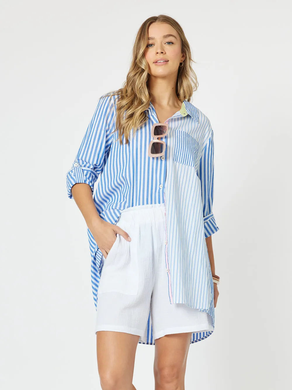 Summer Stripe Shirt - Blue