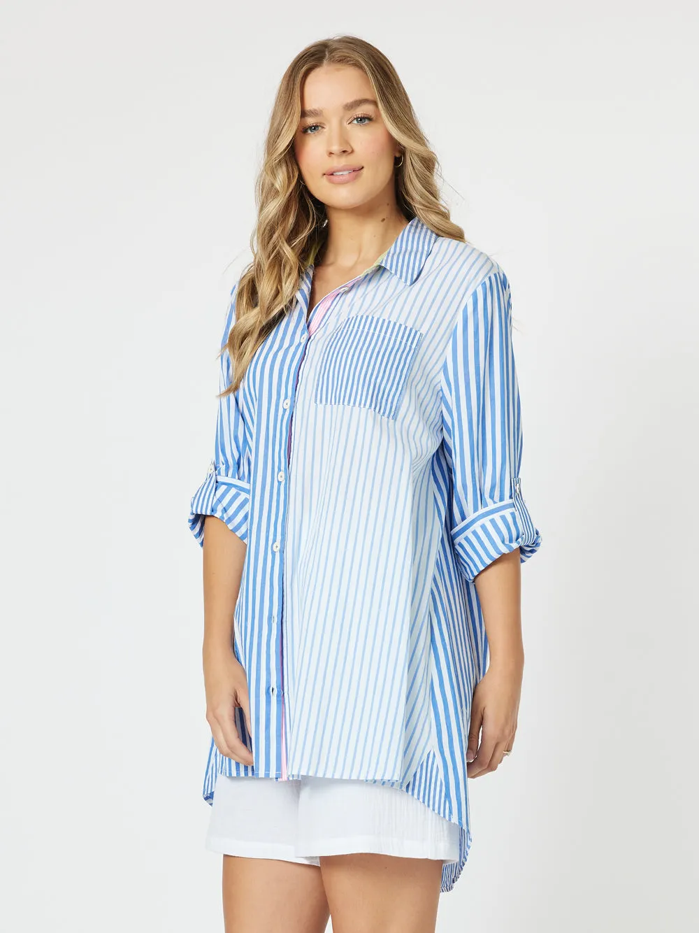 Summer Stripe Shirt - Blue