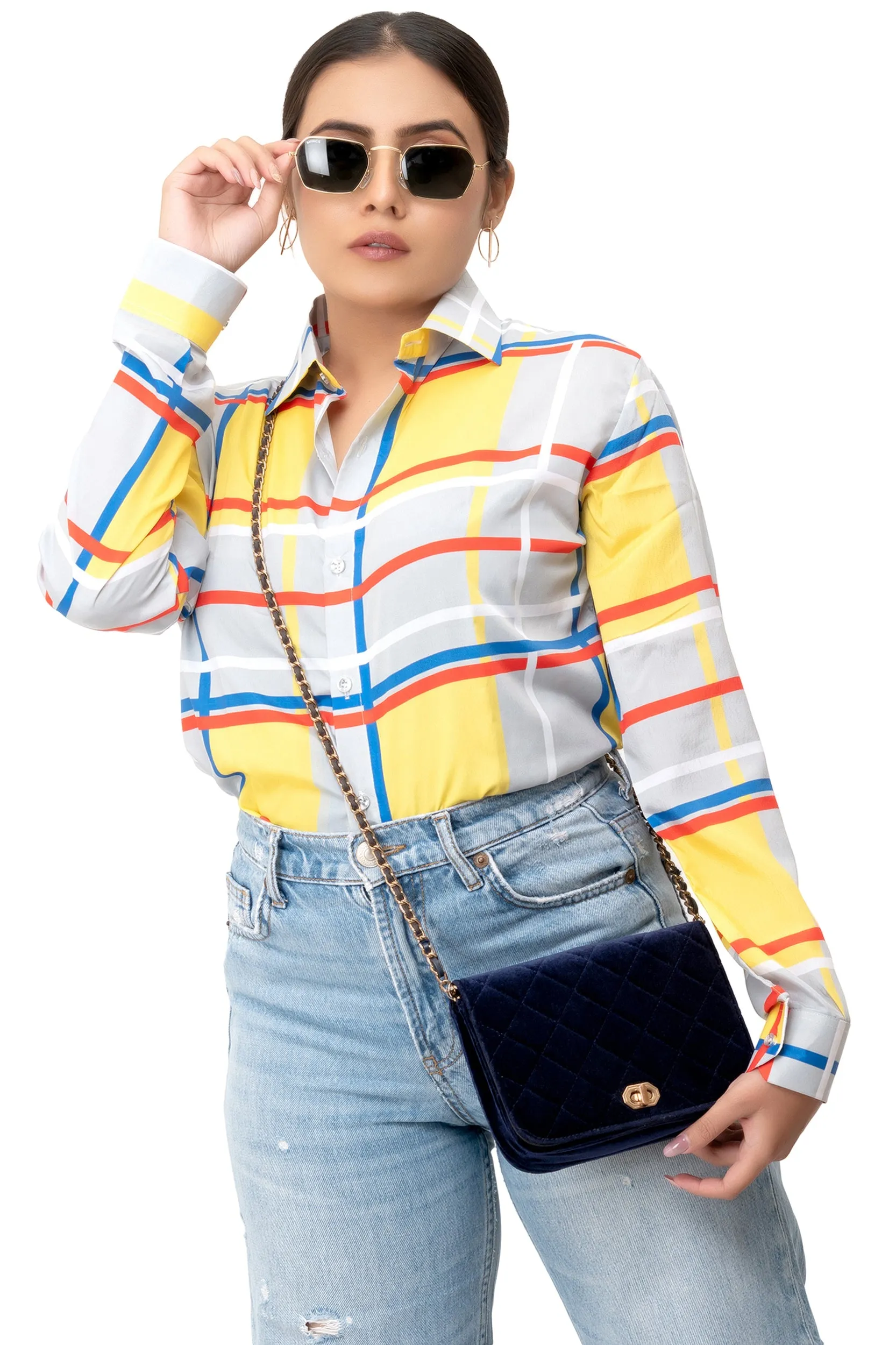 Sunburst Stripes Printed Shirt