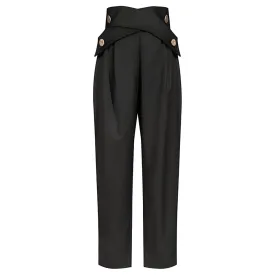 The Alexis High Waist Asymmetrical Trousers - Multiple Colors