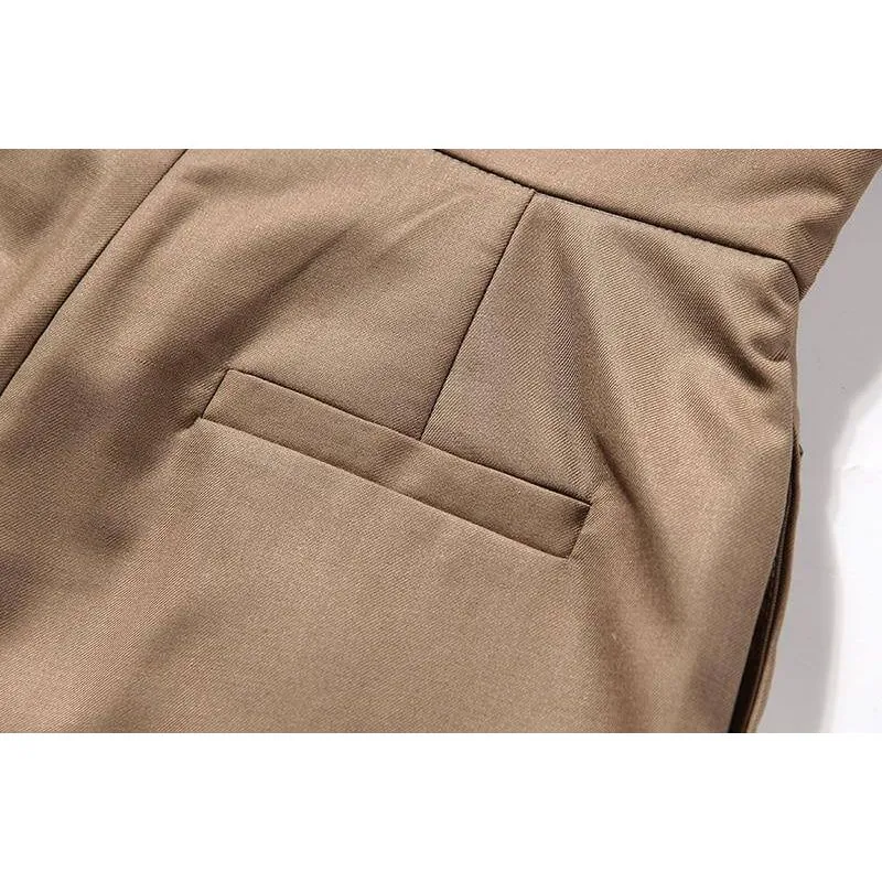 The Alexis High Waist Asymmetrical Trousers - Multiple Colors