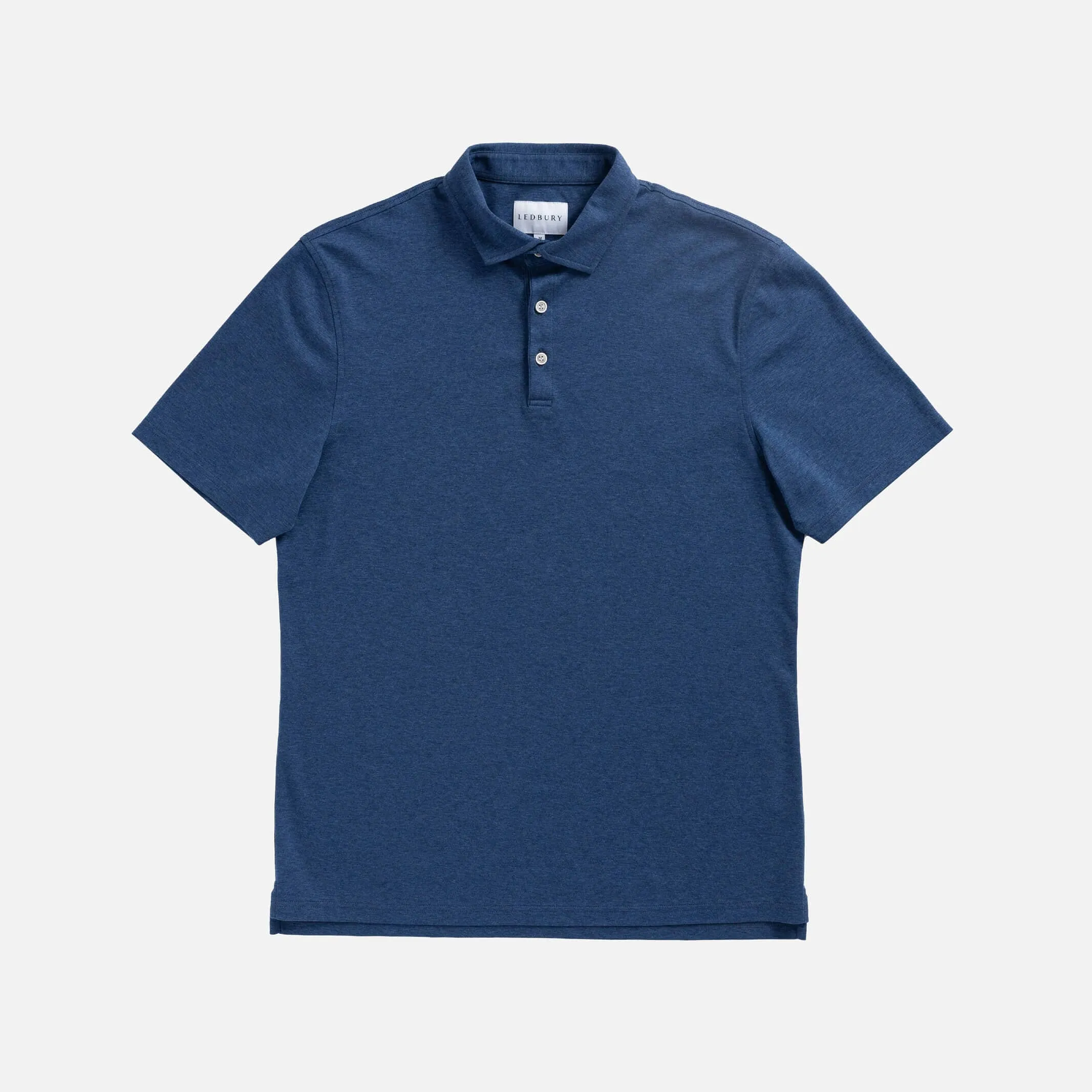 The Dark Blue Heather Arlon Knit Custom Polo