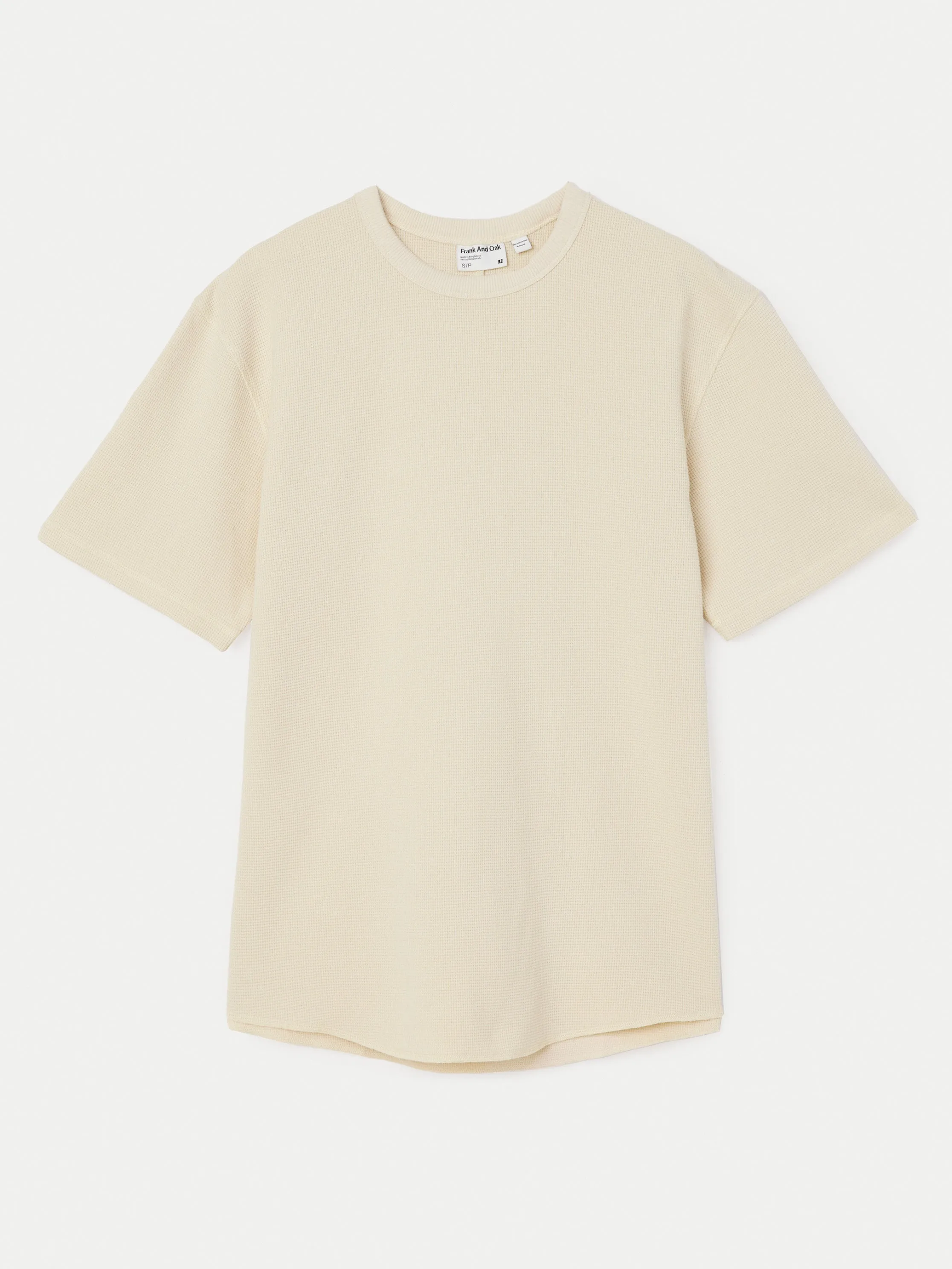 The Relaxed Waffle T-Shirt in Oatmeal