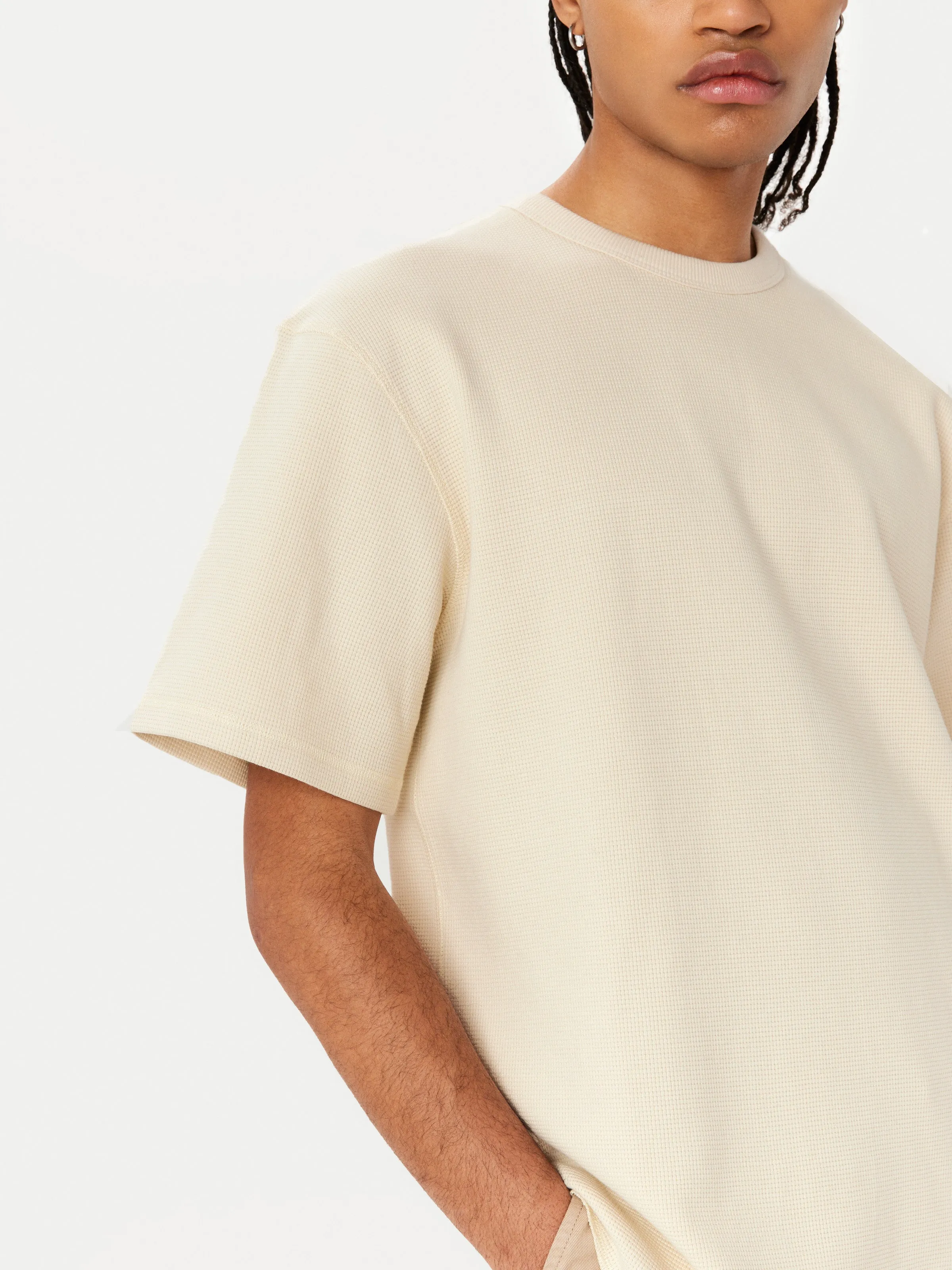 The Relaxed Waffle T-Shirt in Oatmeal