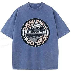 Tokyo-Tiger Fujinomiya Manhole Cover Washed T-Shirt