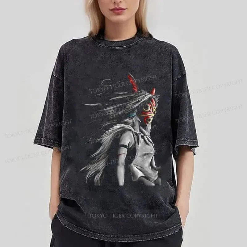 Tokyo-Tiger Fury of the Princess Washed T-Shirt