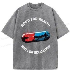 Tokyo-Tiger Good For Health Washed T-Shirt