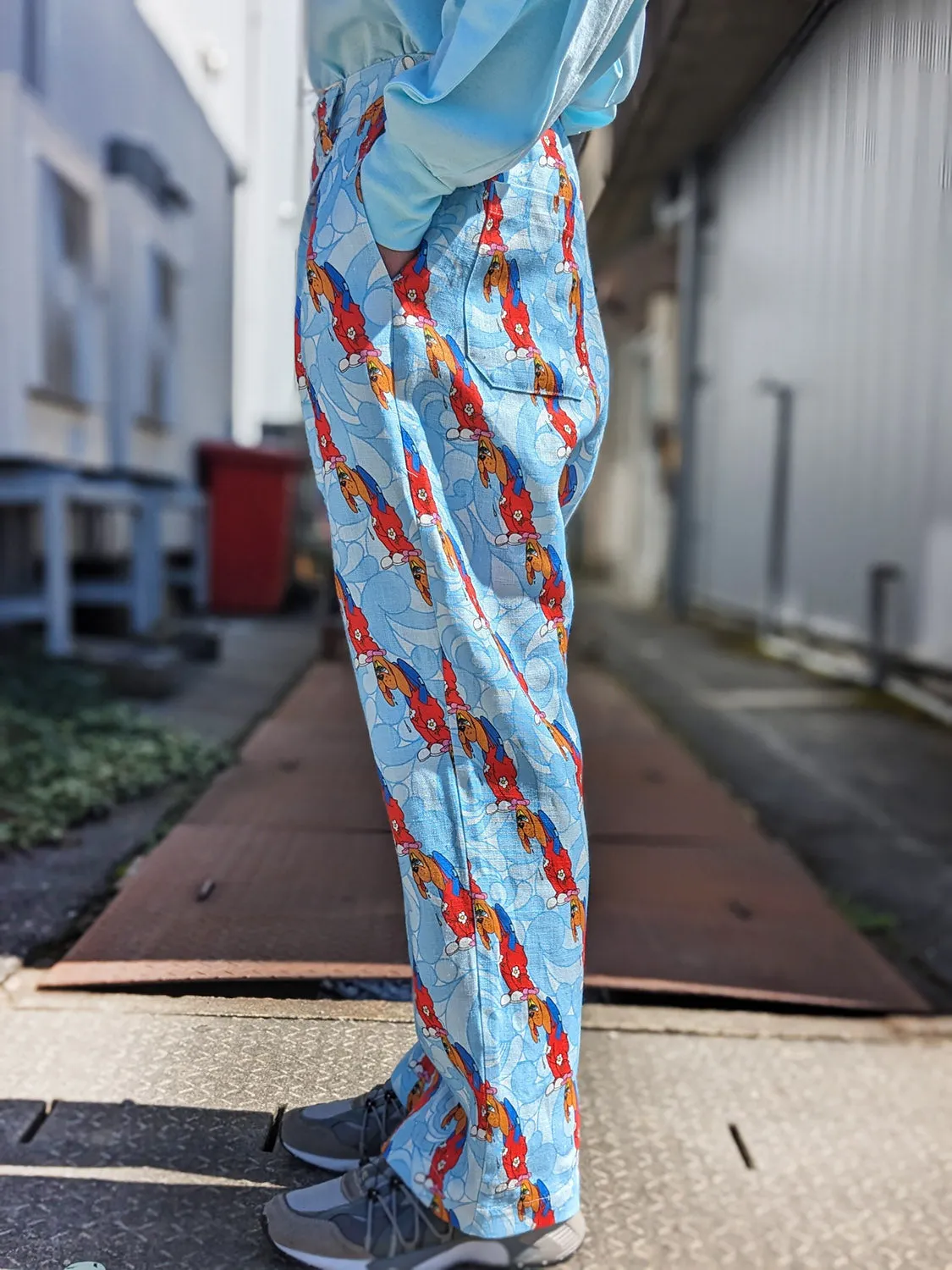 WATARU TOMINAGA SINGLE-PLEAT TROUSERS Sad Puppy