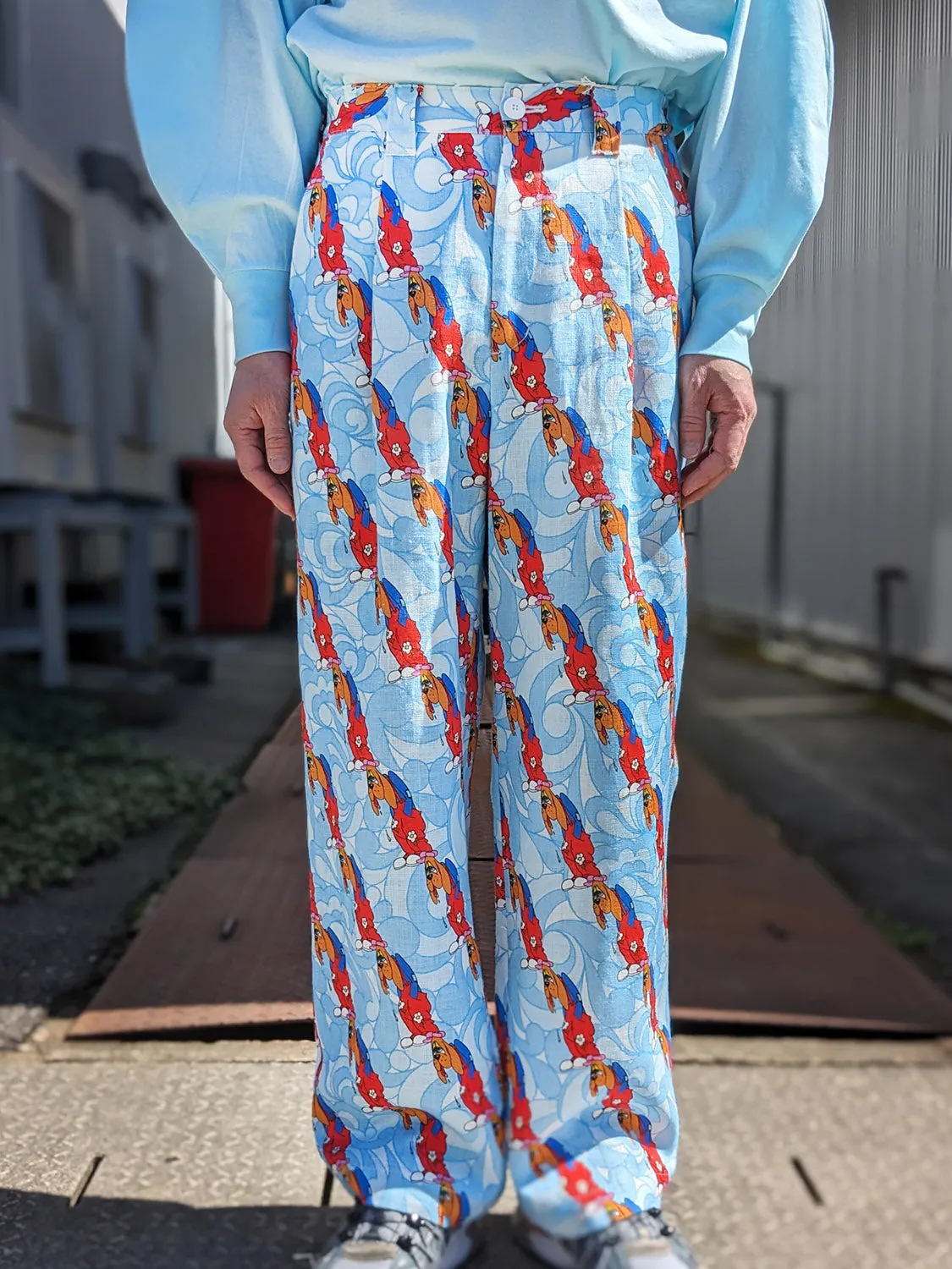 WATARU TOMINAGA SINGLE-PLEAT TROUSERS Sad Puppy