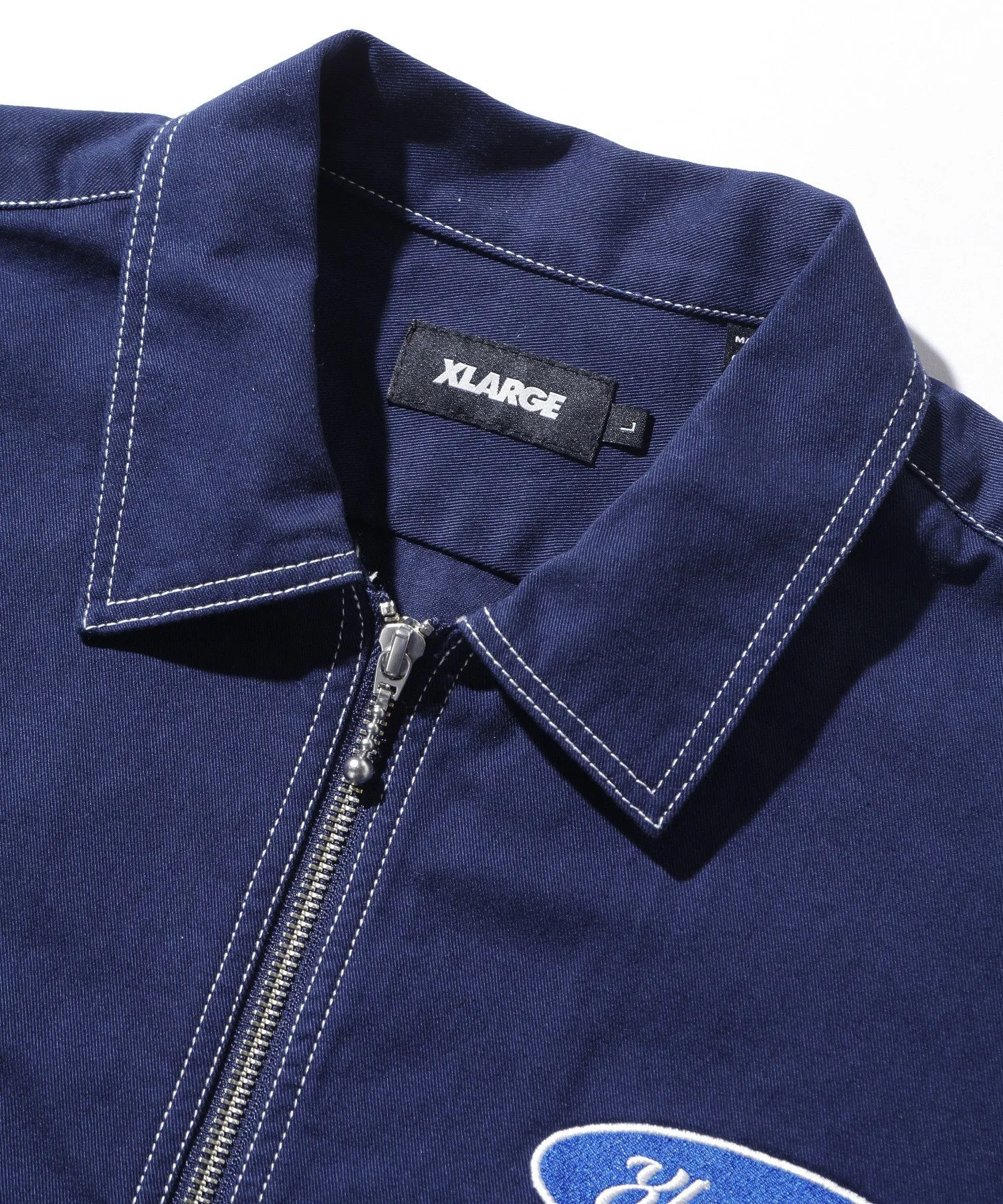 ZIP UP S/S WORK SHIRT