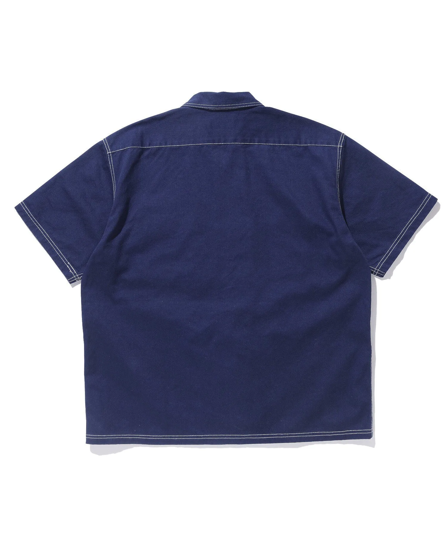 ZIP UP S/S WORK SHIRT